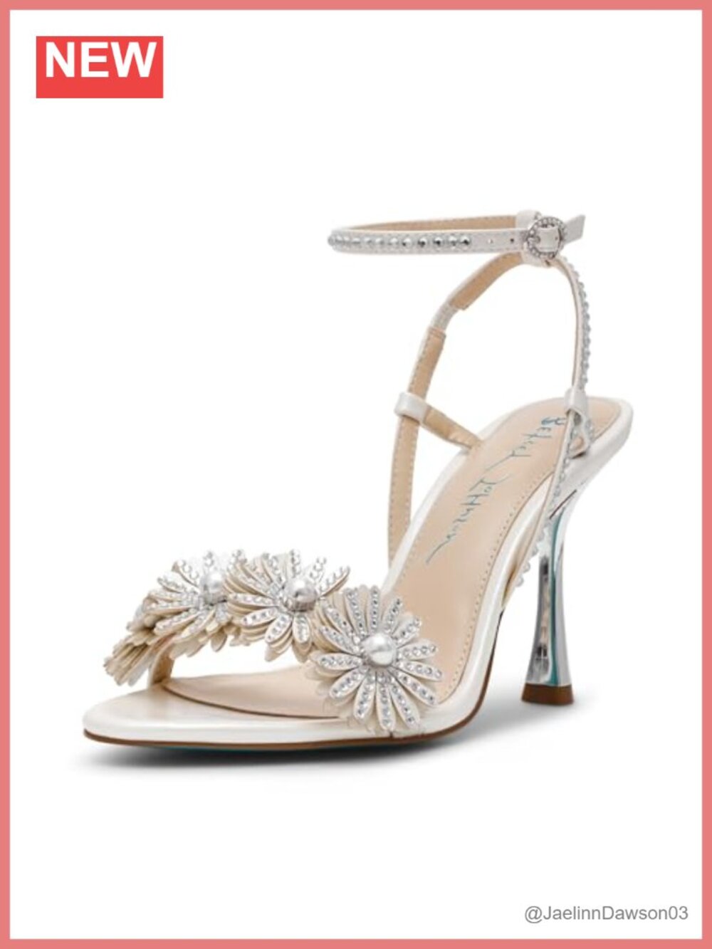Betsey Johnson Mylee Heeled Sandals Gladiator Kitten Heel